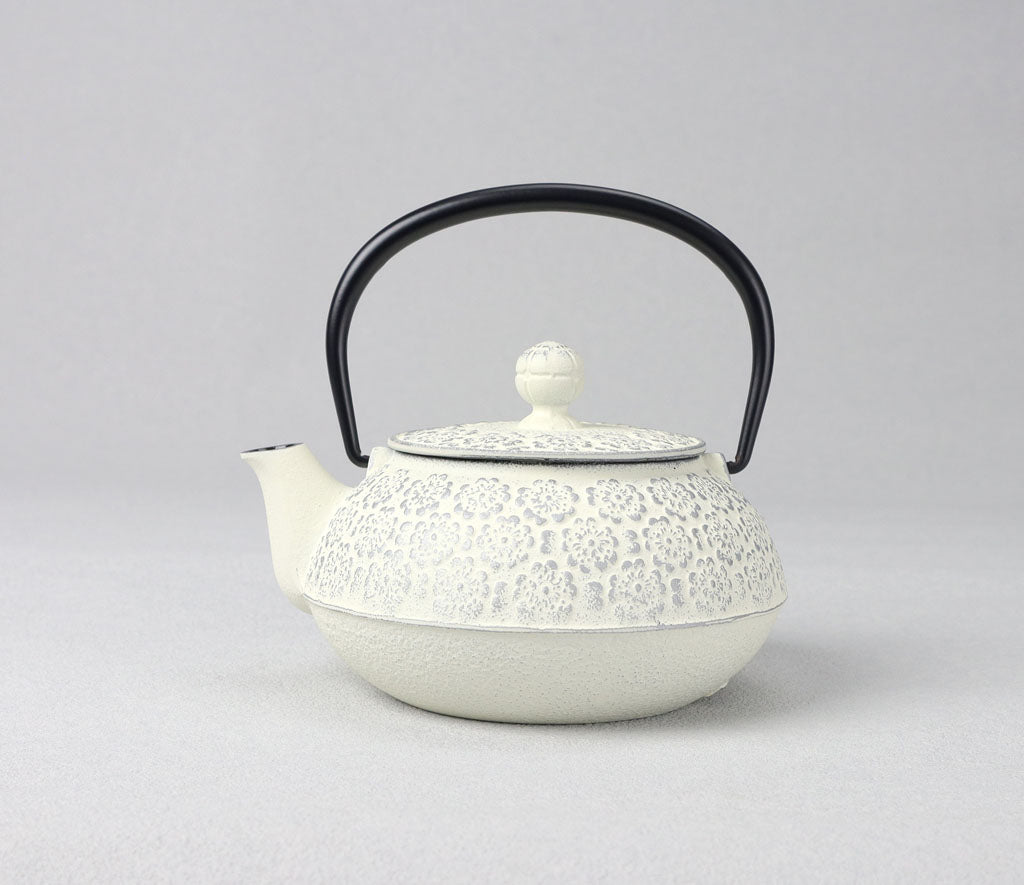 急須　5型桜　銀/麻色