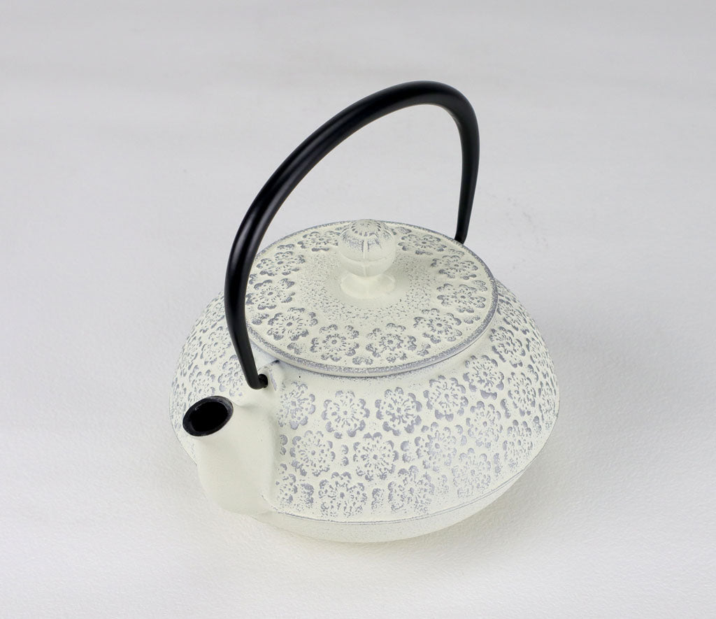 急須　5型桜　銀/麻色