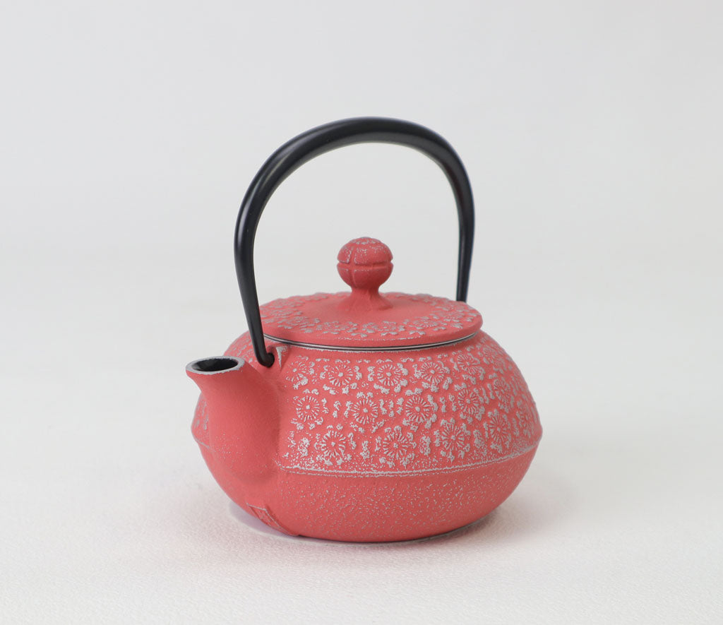 急須　3型桜　銀/サーモンピンク